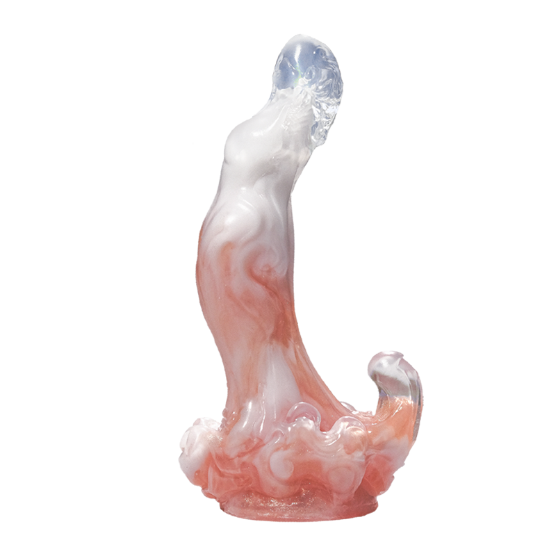 Exklusives Sternzeichen Jungfrau Sexspielzeug – Ergonomischer Dildo mit Saugnapf & Rosa-Glitzer-Farbverlauf