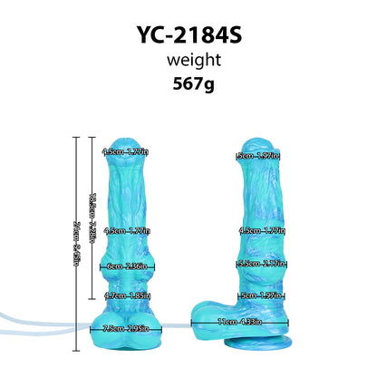 Erotisch Fantasy Dildo Eisblau – Squirting Edition | SilikonLust