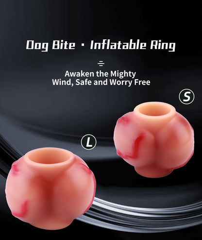 Knot Ring Platin-Silikon – Fetish Glans Sleeve Marmor-Venenstruktur S/L | SilikonLust