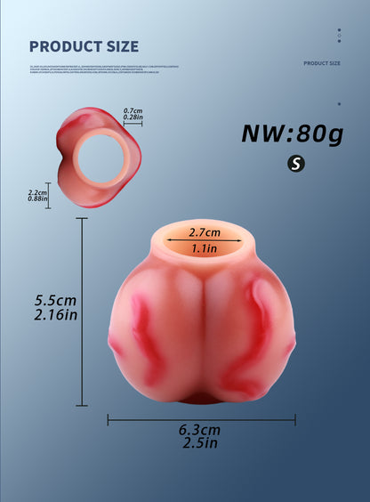 Knot Sleeve Platinum Silicone – Organische Knotenstruktur, Tiefenfärbung & Doppelter Eingang | SilikonLust