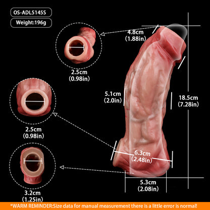 Anatomisch geformte Penis Sleeve im Hautton – Deine Penis Verlängerung für ausdauernden Paar-Sex