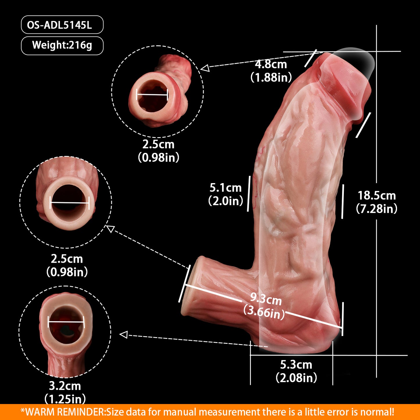 Anatomisch geformte Penis Sleeve im Hautton – Deine Penis Verlängerung für ausdauernden Paar-Sex