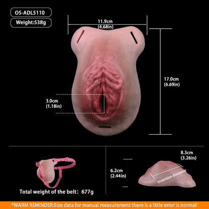 Realistische Silikon-Pussy-Panties – Tragbare Vagina-Prothese für Trans-Frauen & Femboys