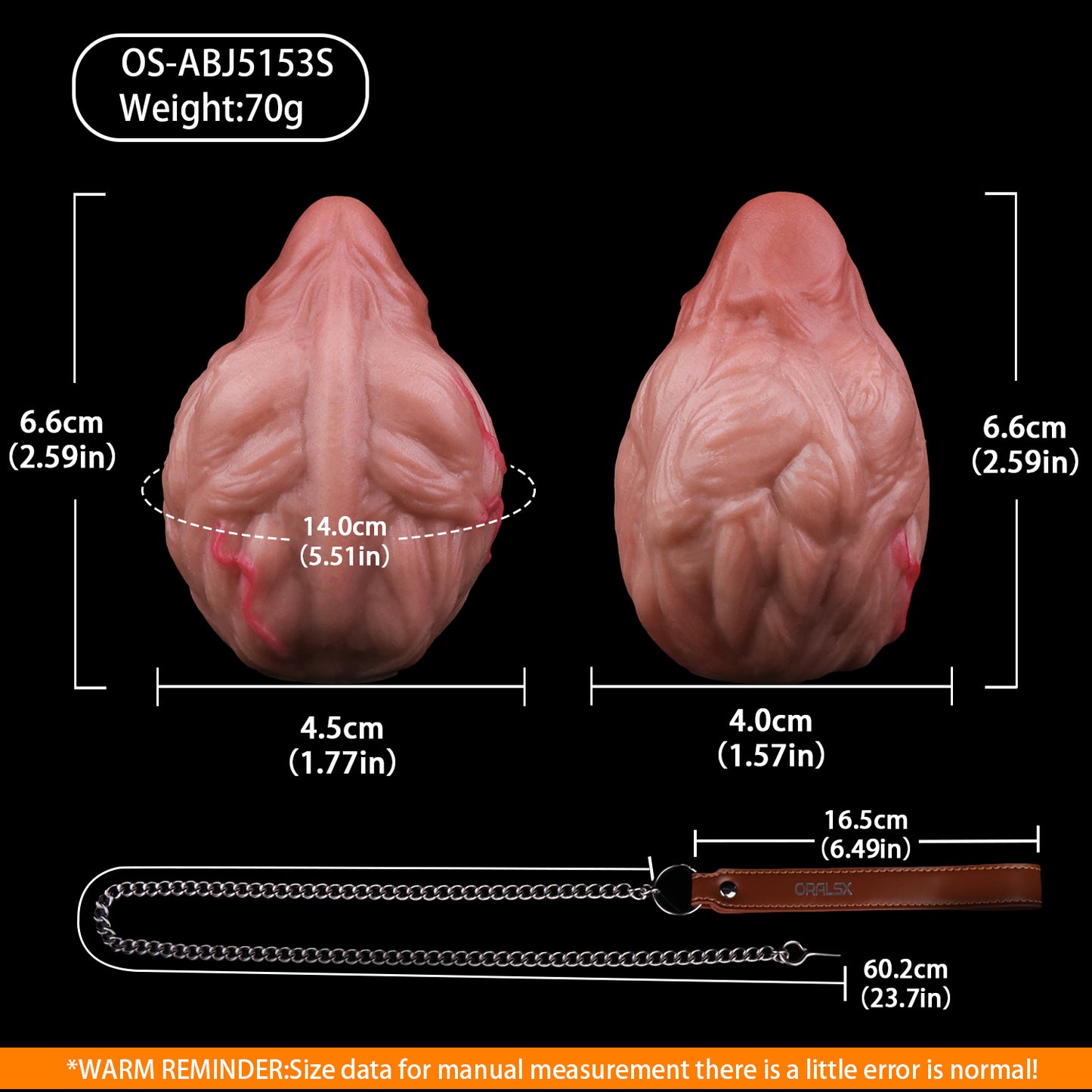 Anatomischer Butt Plug im Hoden-Eichel-Design – Realistisches Platin-Silikon mit BDSM-Zugkette für intensives Anal-Training