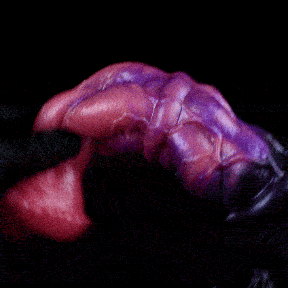 Horse Dildo Violettkaskade – Gestufte Silikon-Pferdeform mit Saugnapf für Fantasy-Paarzeit