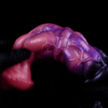 Horse Dildo Violettkaskade – Gestufte Silikon-Pferdeform mit Saugnapf für Fantasy-Paarzeit