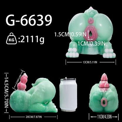 SiliconeLust Beast Dildo Sex Dolls - The Ultimate Dual-Experience Platinum Silicone Torso