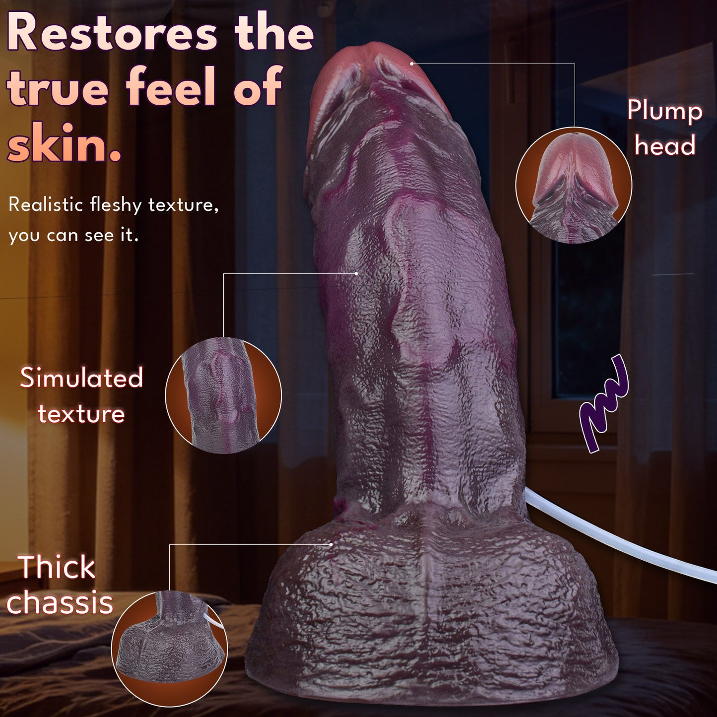 BBC Dildo – Realistisch & Spritzend | Platin-Silikon Riesendildo