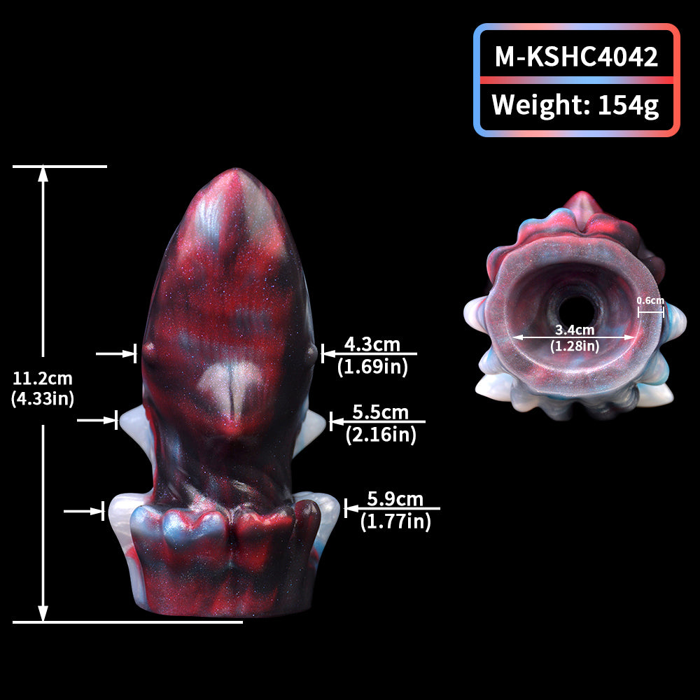 Great White Shark Gag Set - Premium BDSM Mundknebel | Lederband Gold Geschenkbox SilikonLust