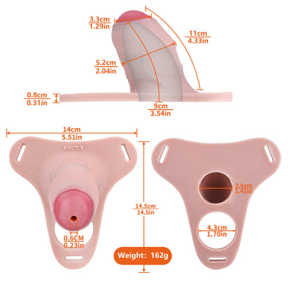 Silicone Penis Cage - Soft Chastity Cage with Three-Dimensional Haptics and Hygienic Long-Term Wear Structure