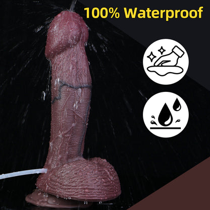 Riesenkopf Squirting Dildo | Platinum Silicone Huge Head Dildo mit Übergroßer Schirm-Glans