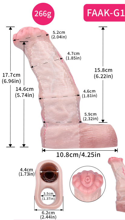 Ultra-Realistic Platinum Silicone Penis Sleeve - Anatomical Open Tip Sleeve with Pored Skin Texture and Maximum Presence